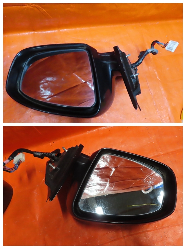 BY7021 operation OK Nissan NJ50/J50 Skyline / crossover door mirror / side mirror left right set / original black KH3 / camera attaching * scratch 