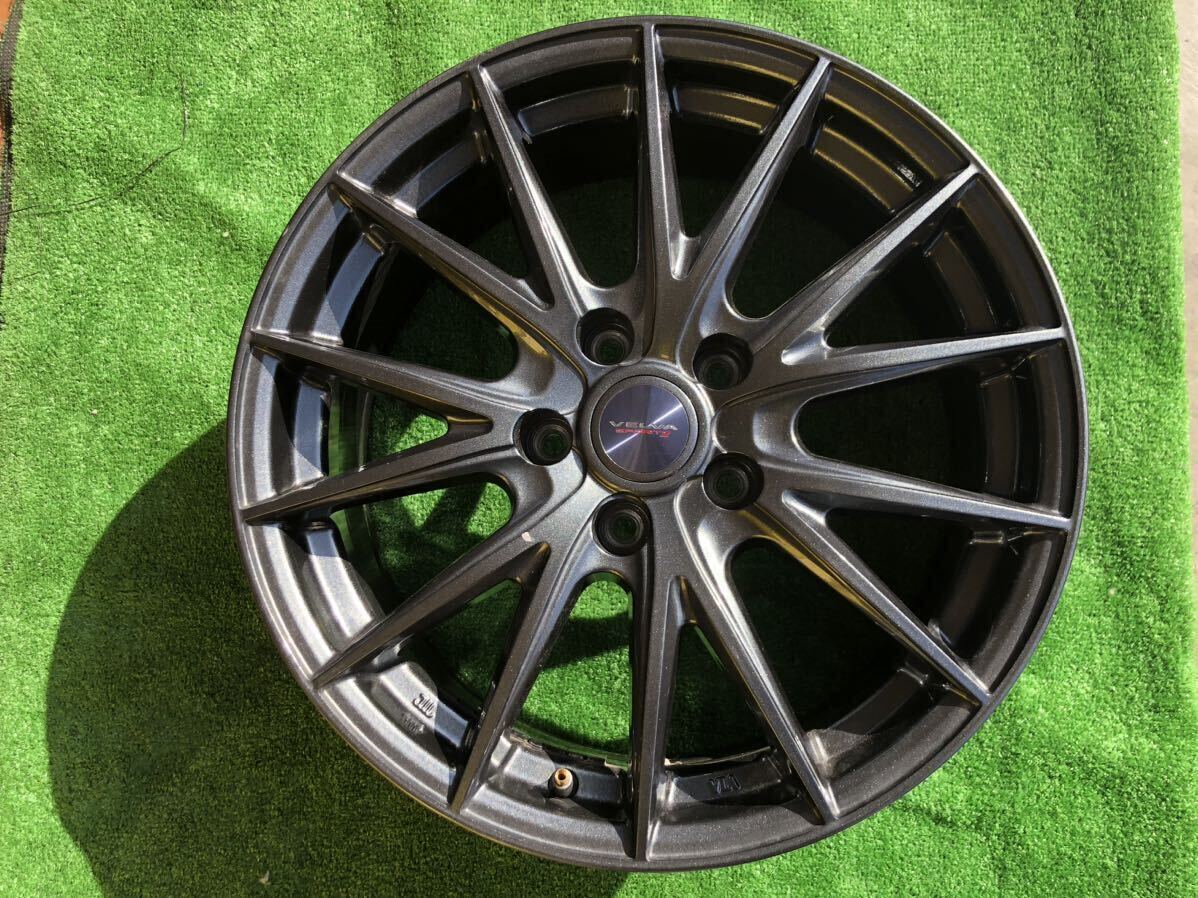 【送料込み】中古品 Weds VELVA SPORTZ アルミホイール 17×7J 5H INSET40 PCD114.3 2022年製 1本 棚番D731_画像1