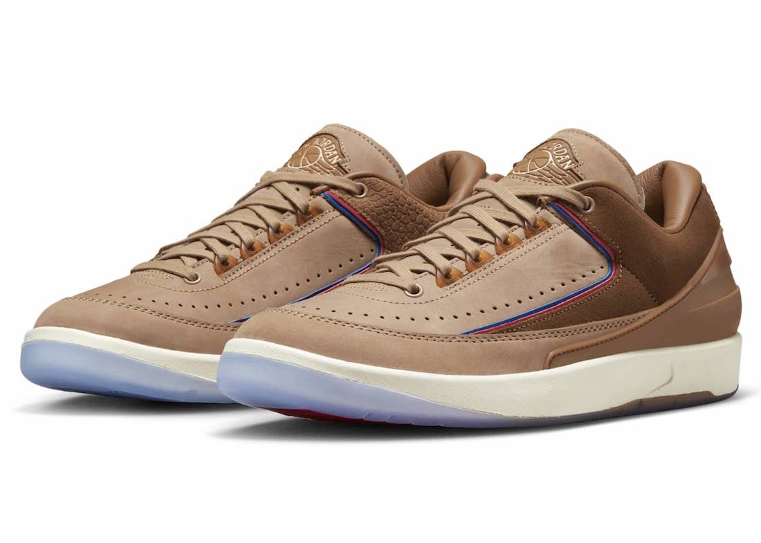 TWO 18 × NIKE AIR JORDAN 2 LOW Tan DV7129-222 size 10 新品 黒タグ付き トゥ18 ナイキ エアジョーダン AJ2 スニーカー タン 28cmの画像1