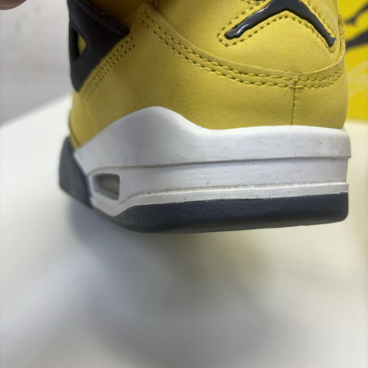 NIKE AIR JORDAN 4 Tour Yellow CT8527-700 size 8 ナイキ エアジョーダン4 AJ4 ツアーイエロー 26cm スニーカー ハイカット ストリートの画像3