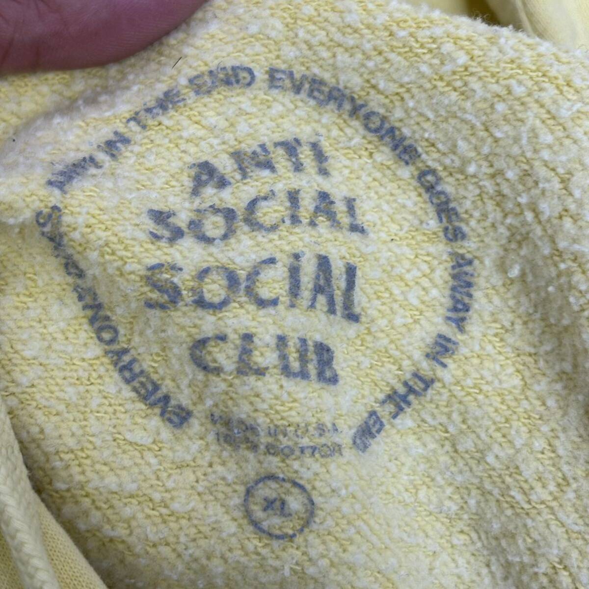 ANTI SOCIAL SOCIAL CLUB 有刺鉄線 プルオーバーパーカー フーディー size XL アンチソーシャルソーシャルクラブ スウェット スエット_画像4