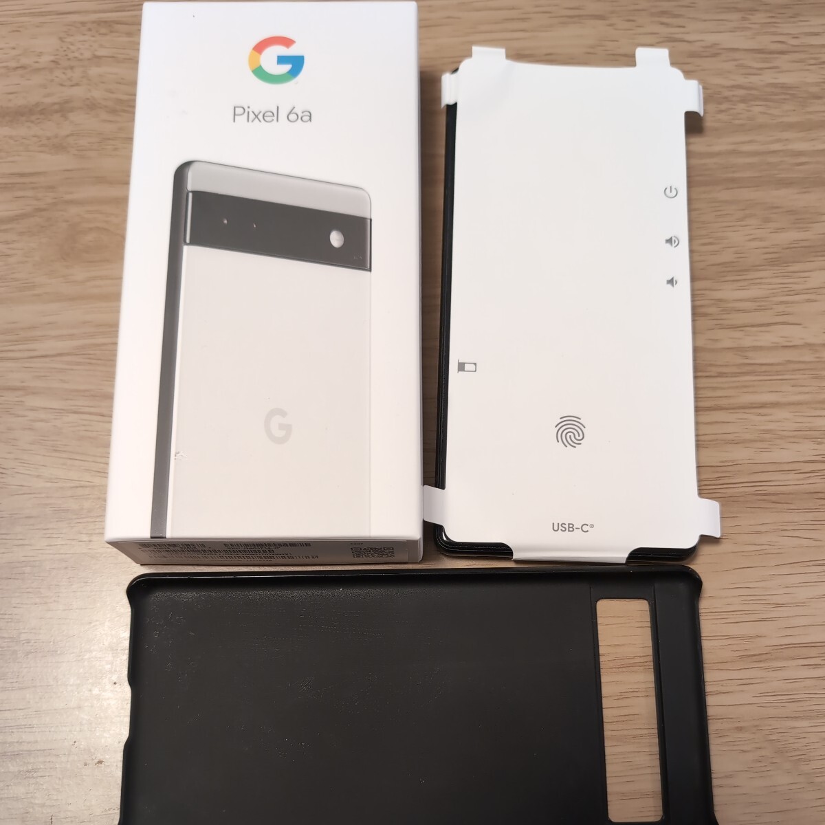 【美品】Pixel6a Google グーグル ピクセル6a 白 カバー付属の画像1