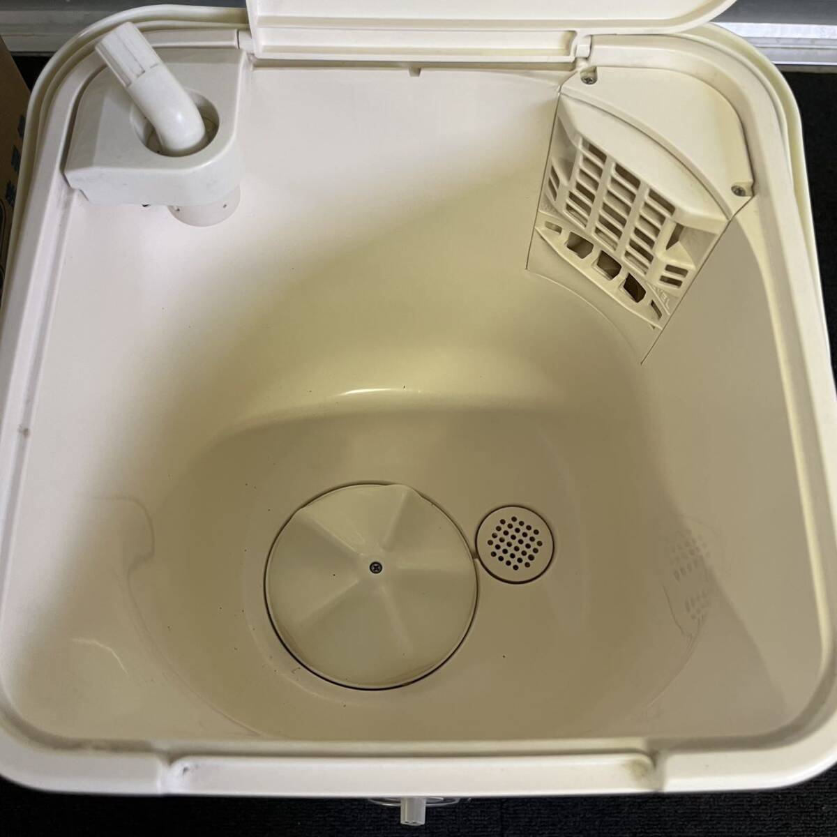 希少 未使用 未チェック品 ナショナル ミニミ二洗濯機 National ＮＡー３５ 白 ホワイト レトロ昭和 アンティークの画像3