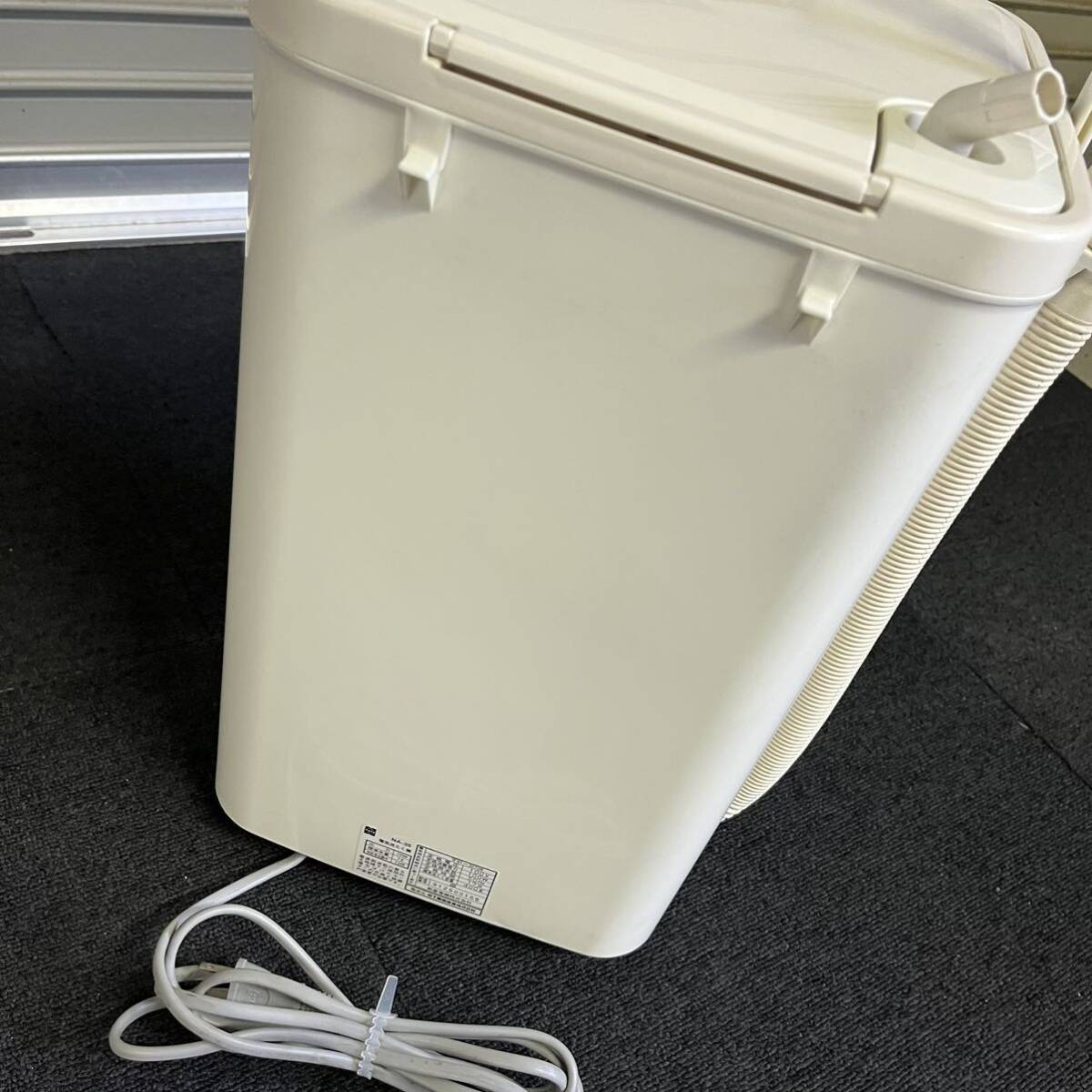 希少 未使用 未チェック品 ナショナル ミニミ二洗濯機 National ＮＡー３５ 白 ホワイト レトロ昭和 アンティークの画像6
