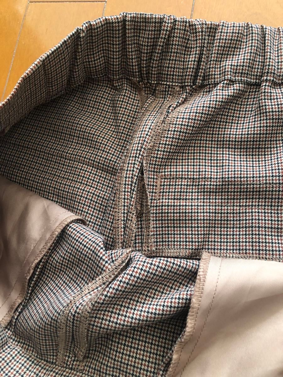 index インデックス ワイドチェックパンツ