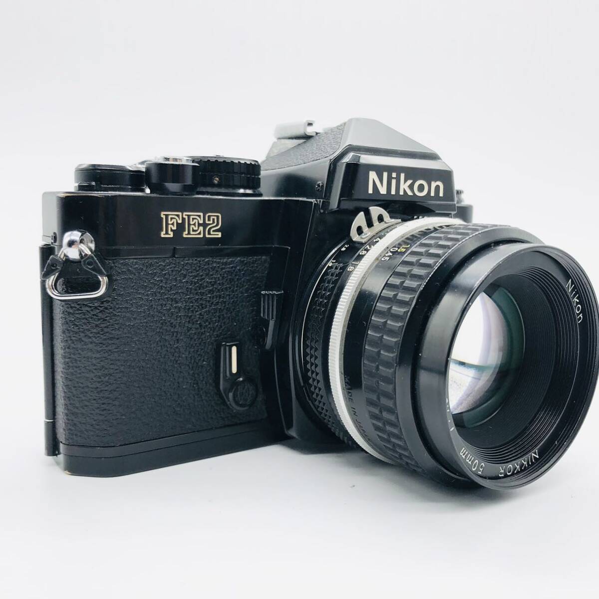 【１円スタート】Nikon ニコン FE2 ＋ NIKKOR Ai 50mm f1.8 フィルムカメラ シャッター、露出計、シャッタースピードOK _画像2