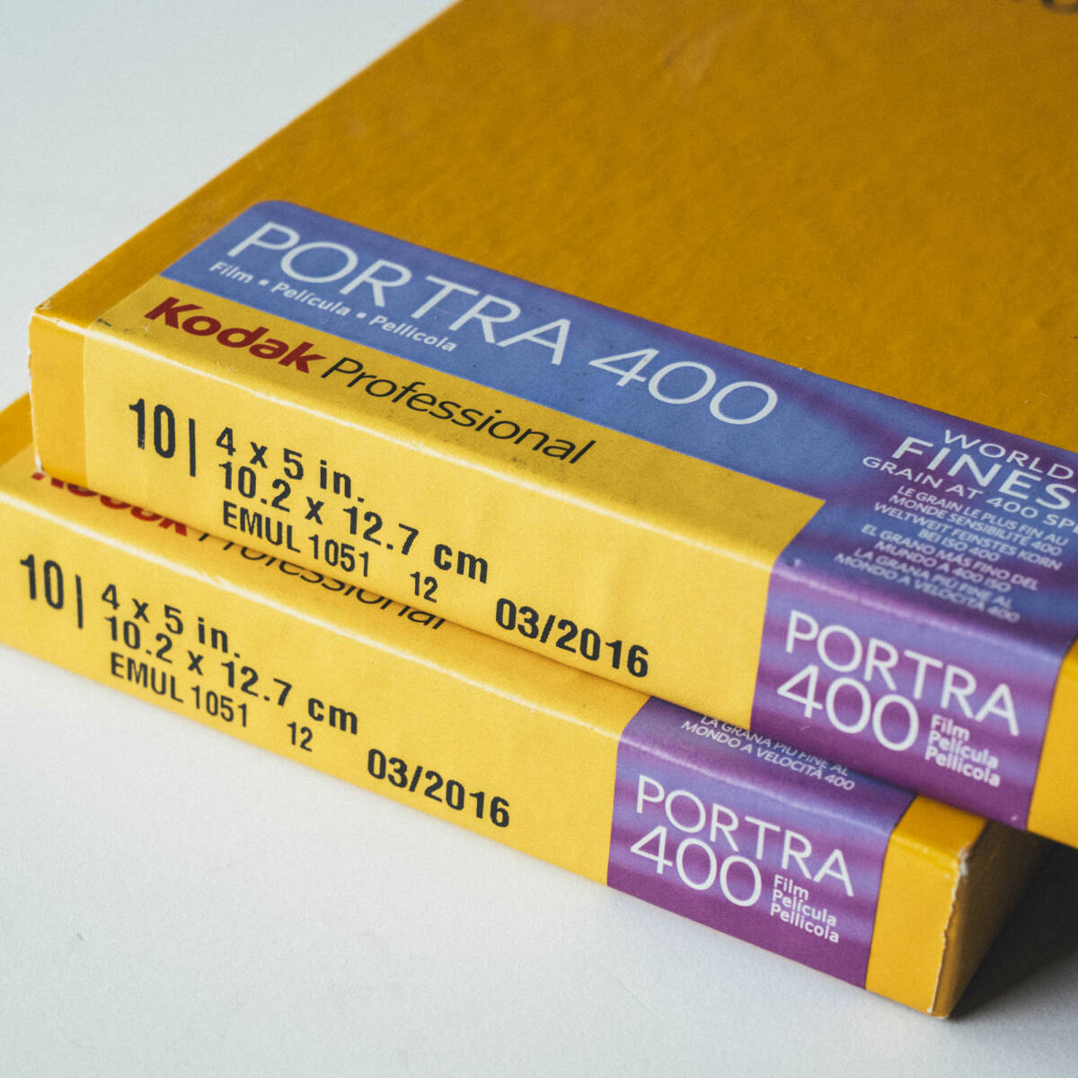 Kodak PORTRA( port la)400 4×5 10 sheets 2set expiration of a term (03/2016)