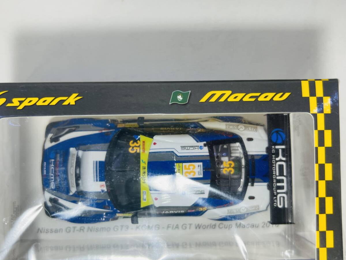 スパーク spark 1/43 Nissan GT-R Nismo GT3 KCMG FIA GT World Cup Macau 2018 PIRELLI #35【SA172】_画像5