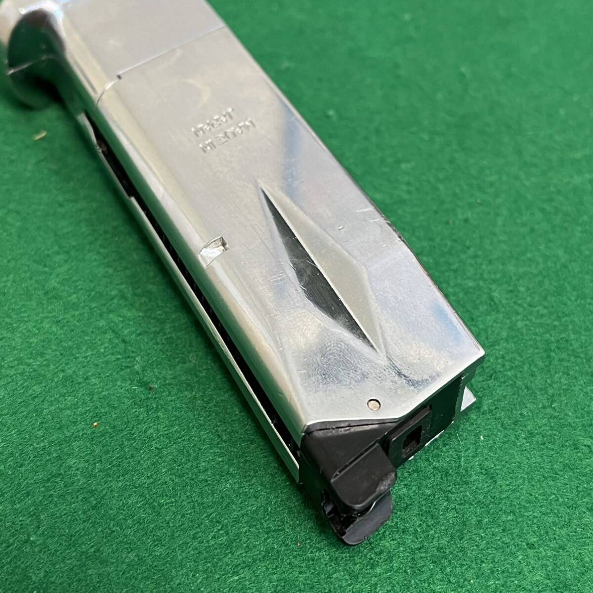 PT240310)マルイ★シグSIG P226RAIL クロームステンレスGBB用マガジン 現状ガス漏れ無 中古純正パーツ 必読_画像7