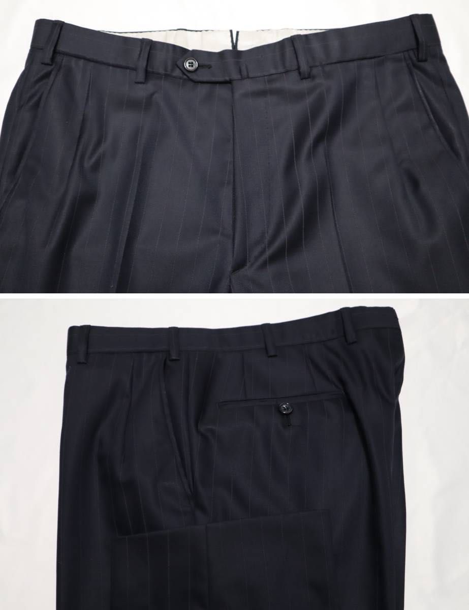ブリオーニ ダークネイビー メンズ ストライプスーツ Brioni ブリオーニ ダークネイビー メンズ ストライプスーツ Brioni