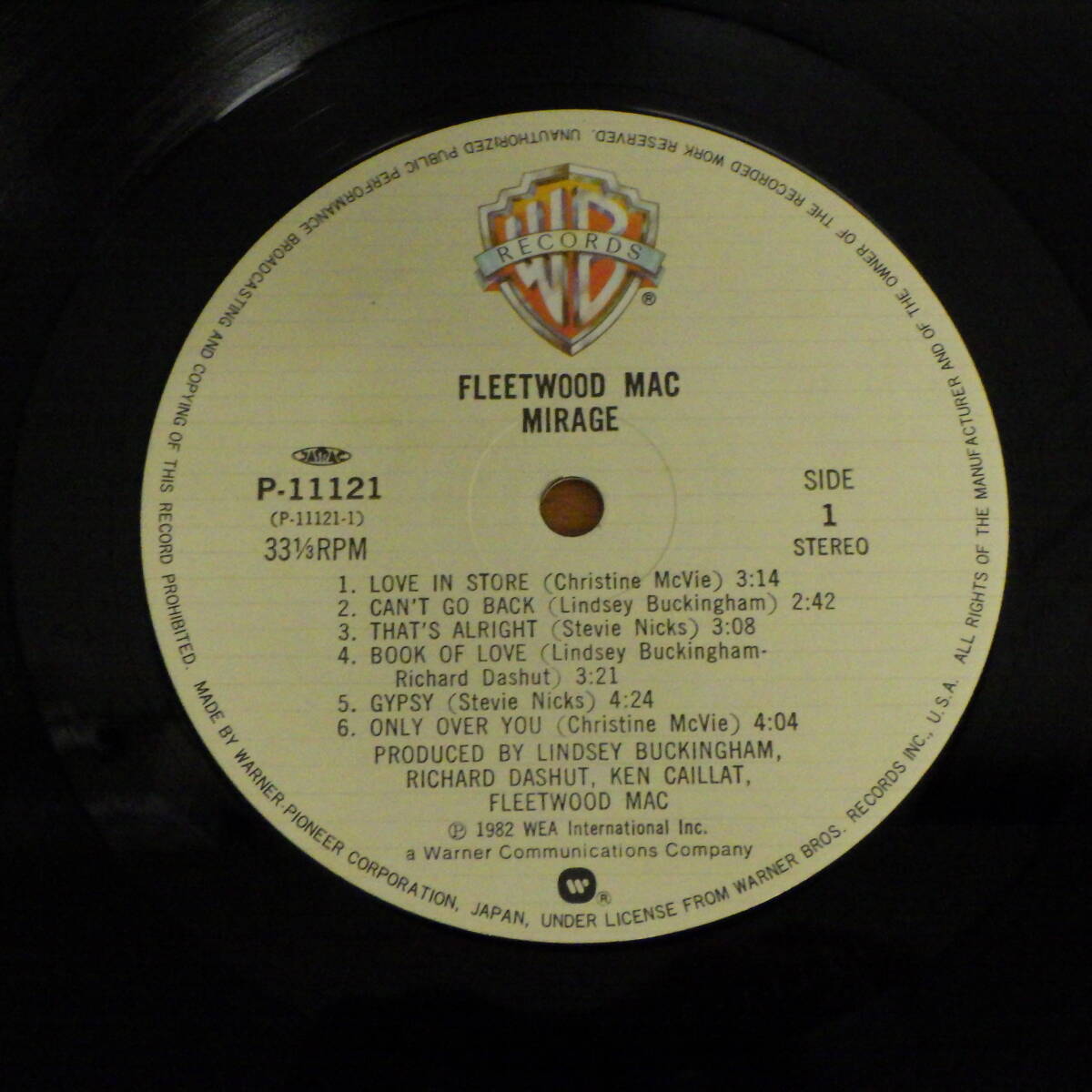 LP レコード FLEETWOOD MAC MIRAGE P-11121_画像4