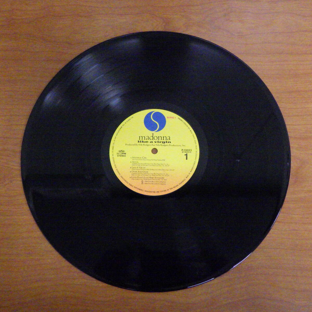 LP レコード MADONNA LIKE A VIRGIN マドンナ ライク・ア・ヴァージン P-13033_画像2