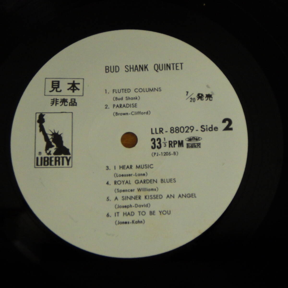 LP レコード Bud Shank Shorty Rogers Bud Shank Shorty LLR-88029_画像6