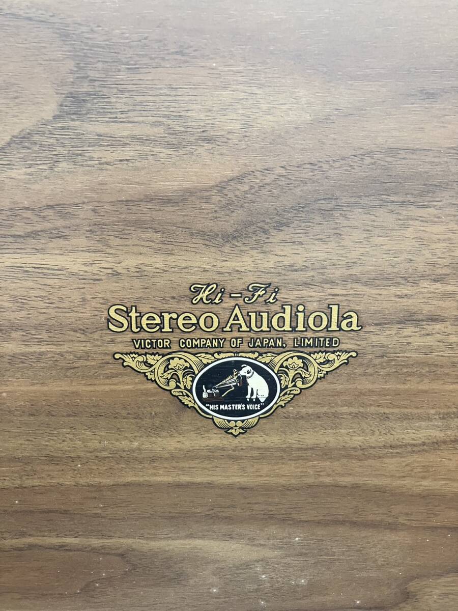 【YYD-3232aTA】１円～ VICTOR ビクター SEA SYSTEM Hi-Fi Stereo Audiola レコードプレイヤー 動作未確認 現状品 当時物 昭和レトロ_画像7