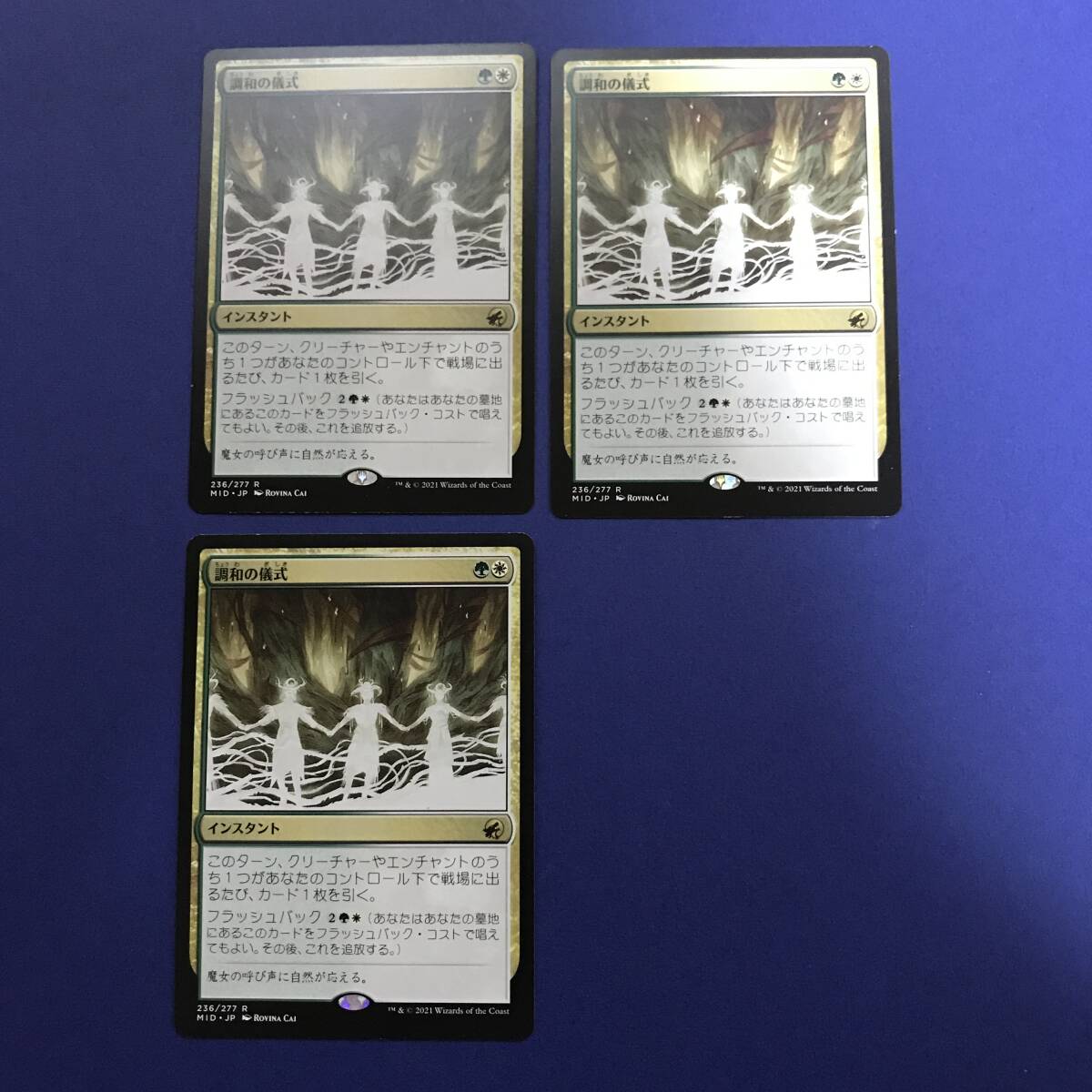 MTG/調和の儀式/Rite of Harmony/日本語/3枚_画像1