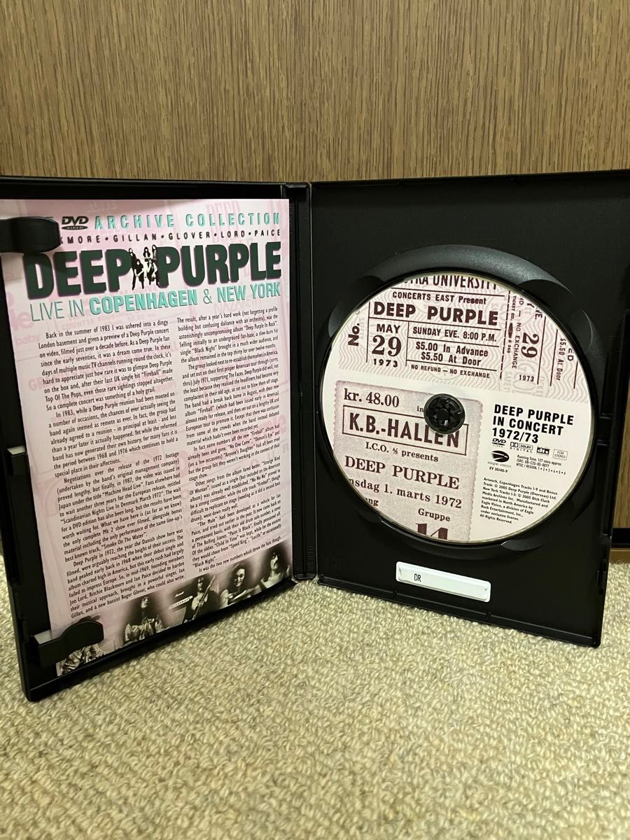 ディープパープル　 DEEP PURPLE ライブ72/73  DVD