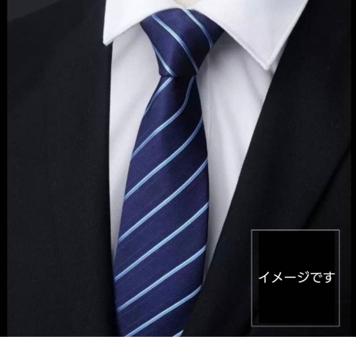 ワンタッチネクタイ　簡単ネクタイ　装着簡単　厳選　定番　5点セット　ストライプ