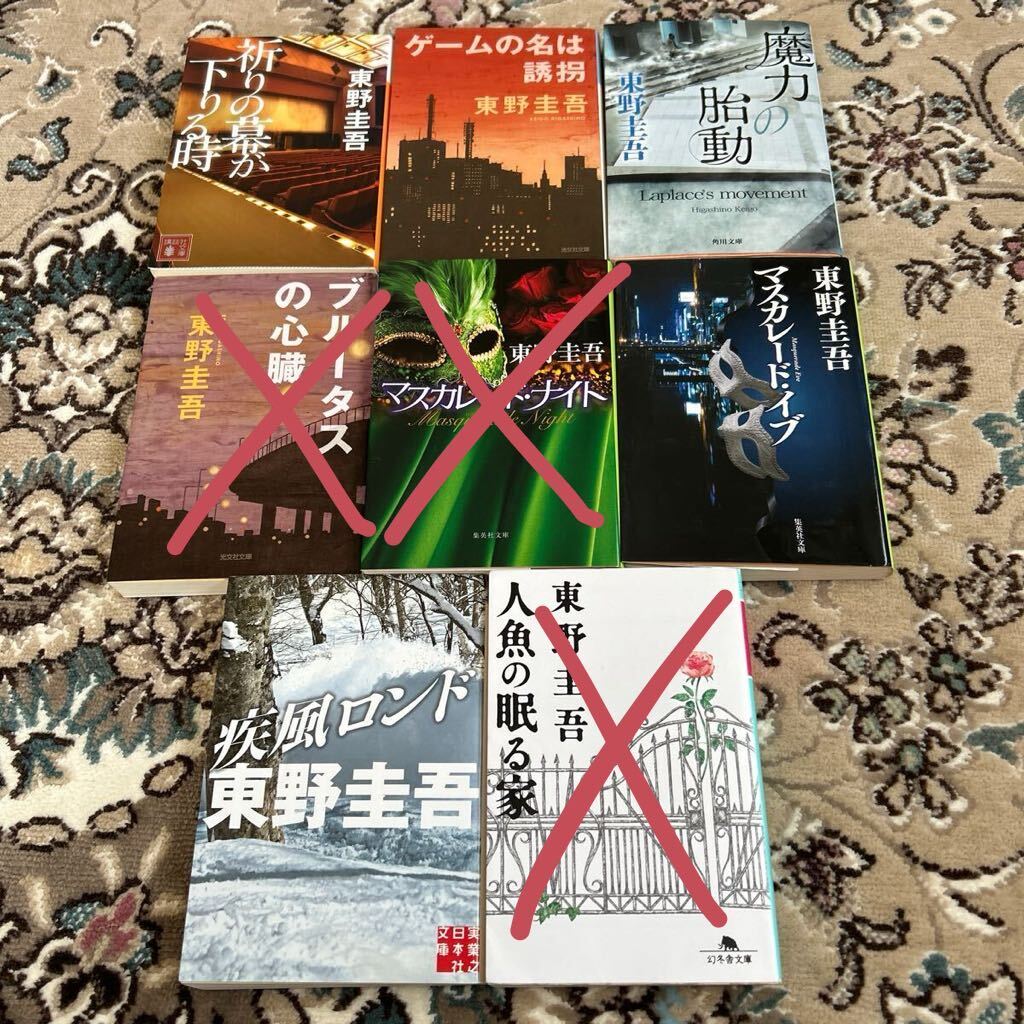 ★東野圭吾選べる文庫4冊★魔力の胎動、祈りの幕が下りる時、マスカレードイブ、疾風ロンド、ゲームの名は誘拐★_画像1