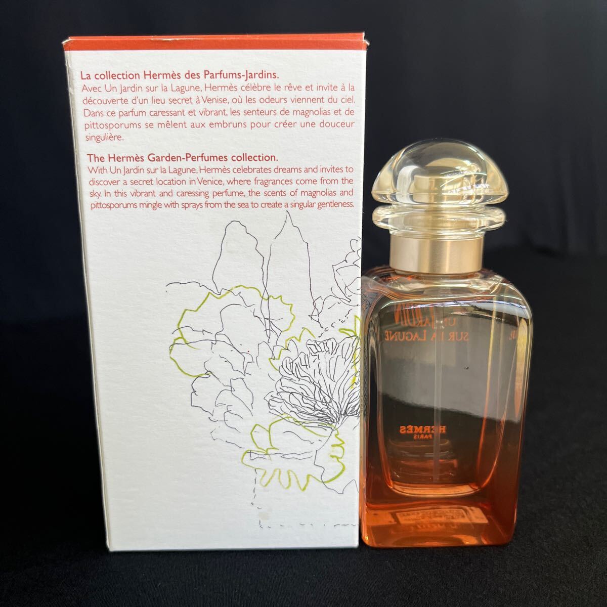 エルメス HERMES ラグーナの庭 オードトワレ EDTナチュラルスプレー 50ml 1.6FL.ON. 中古品 残量9割_画像10