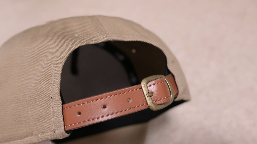 NEWERA 9FORTY LEATHER PATCH COLOR：WASH KHAKI SIZE：FREE_画像4