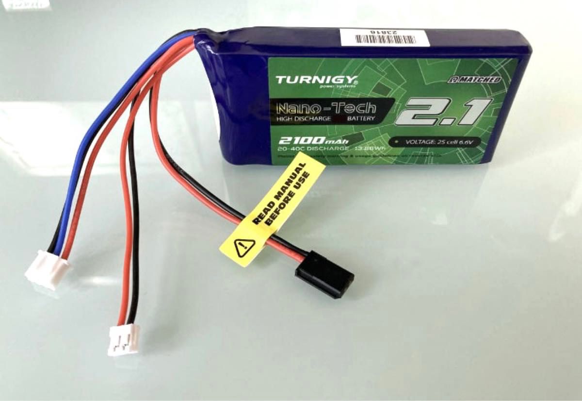 新品★受信機用 Lifeバッテリー Turnigy nano-tech 2S 6.6V 2100mAh