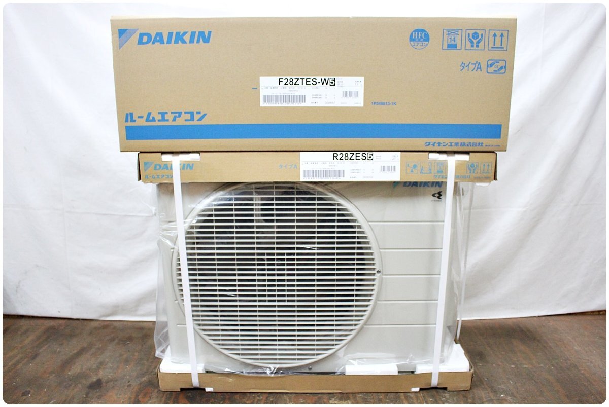 【未使用】DAIKIN ダイキン ルームエアコン S28ZTES-W 10畳用 2022年モデル 100V 個人宛は営業所止_画像1