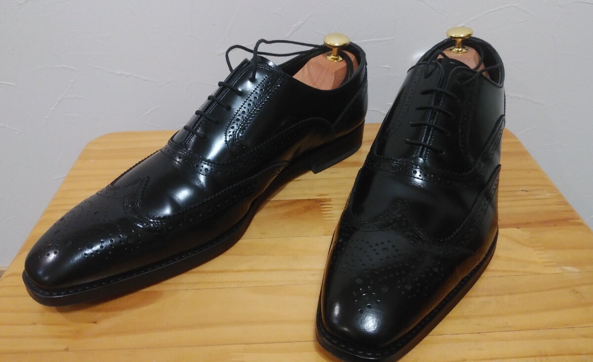 【極美品】リーガル　ビジネス・ドレスシューズ　革靴 ウイングチップ 紳士靴 ウィングチップ　メンズシューズ　ブラック　26.5cm