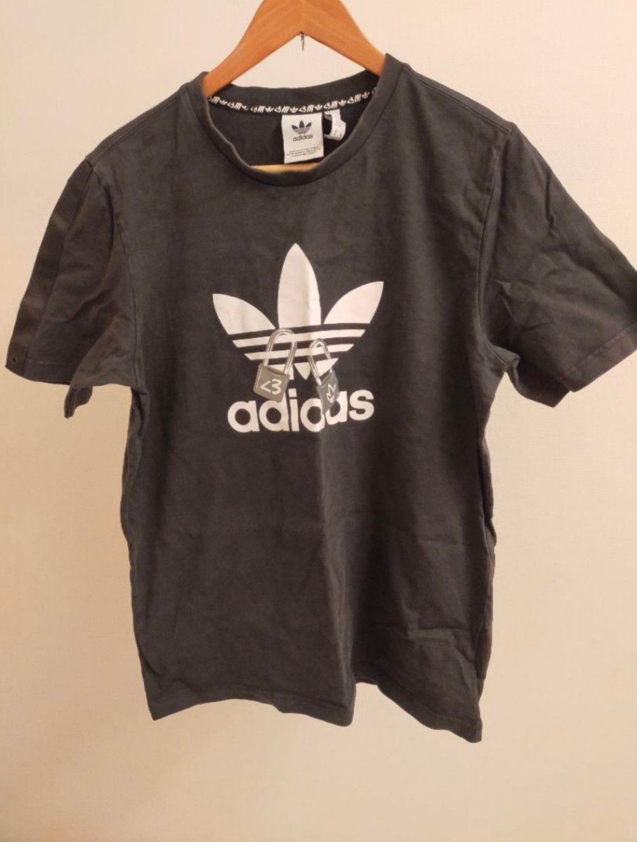 アディダス adidas Tシャツ ブラック LL