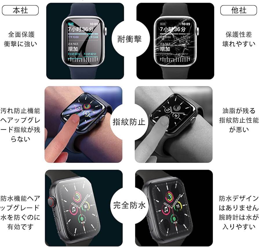 2308172☆ JSFOYU 対応 Apple Watch ケース 49mm アップルウォッチ カバー Series Ultra2/Ultra 49mm 全面保護 IP68 (49mm,シルバー)の画像4