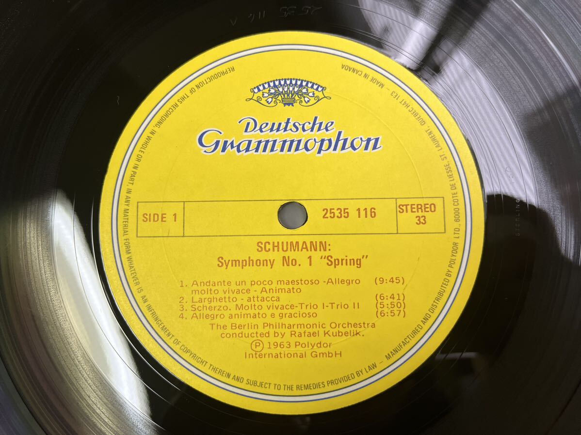 カナダDG ／Robert Schumann-Berliner Philharmoniker-Rafael KubelikSymphonie Nr. 1 Frhling Symphonie Nr. 4／2287_画像4
