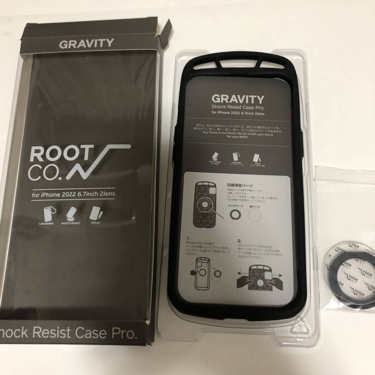 【ROOT CO.】[iPhone14Plus専用]GRAVITY Shock Resist Case Pro.(ブラック)_画像2