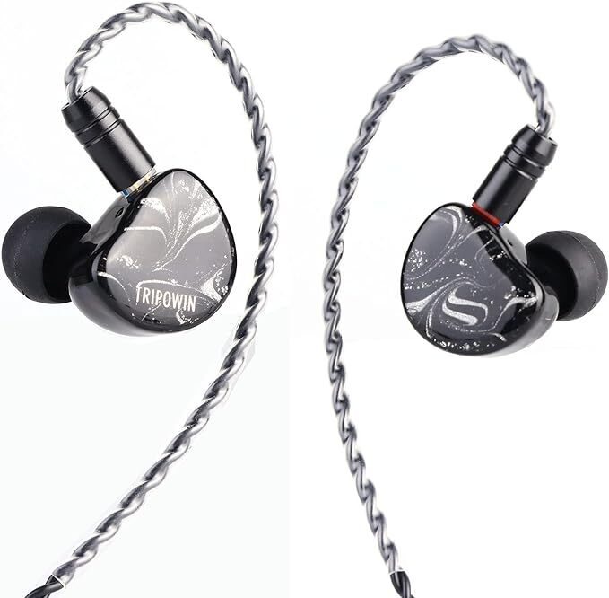 TRIPOWIN Cencibel高忠実度ダイナミックHIFIイヤホン 9.8mm NCG Nano-Carbon-Graphen 3.5mmステレオプラグ&0.78mm2pinコネクタ