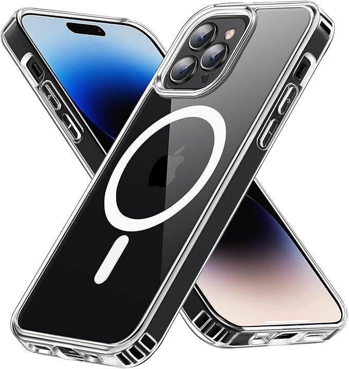 【耐衝撃・MagSafe対応】Eiffebill iPhone 14 Pro Max 用 ケース 半透明 _画像2