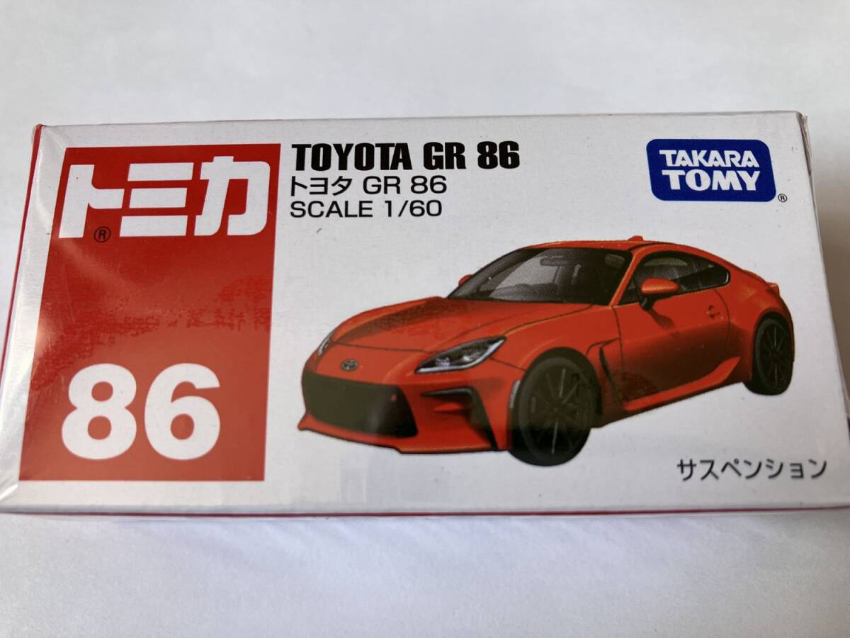 ★新品 シュリンク未開封★トミカ No.86 TOYOTA GR86 トヨタ GR86 1/60 ミニカー タカラトミー_画像1