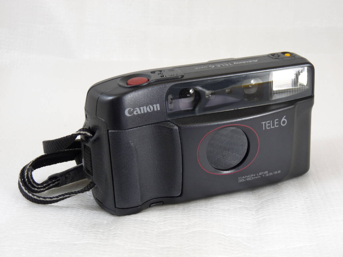 【作動良好】Canon Autoboy TELE6 人気のハーフサイズ切替 AF全自動フィルムカメラ_画像1