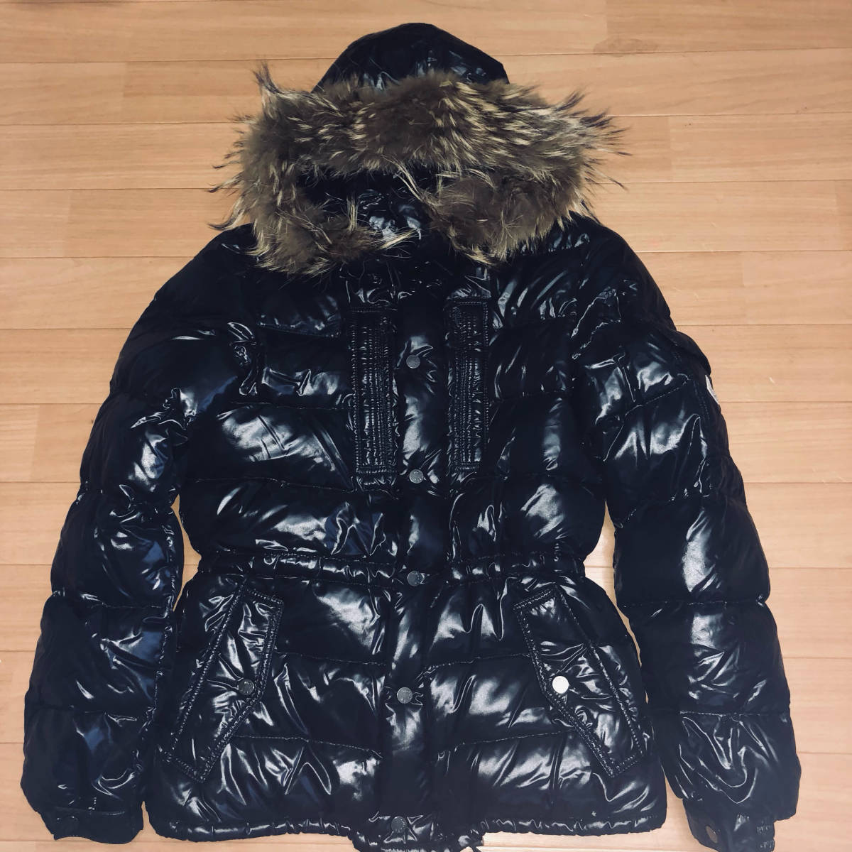 最終モデル モンクレール ジャパンタグ CHK NOWタグ付 希少 美品 Moncler ROD ロッド 艶黒 1 ML コヨーテ ファー ミリタリー N3B MAYA FUR_画像1