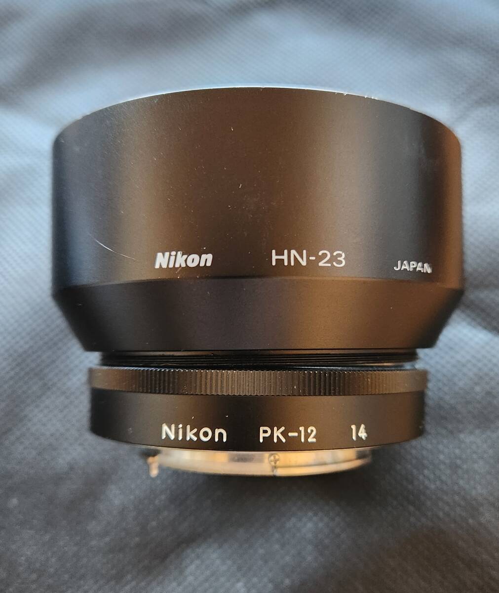 中古品　ニコン F 35mm 　 Nikon F　接写レンズ、レンズフード付き _画像7