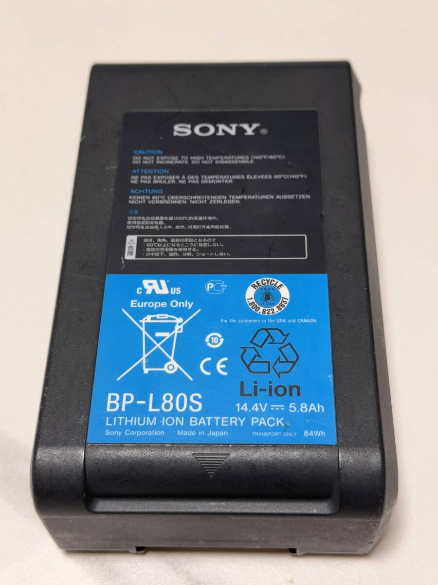 【送料無料】ソニー　SONY　BP-L80S　Vマウント カムコーダー用　リチウムイオンバッテリーパック①