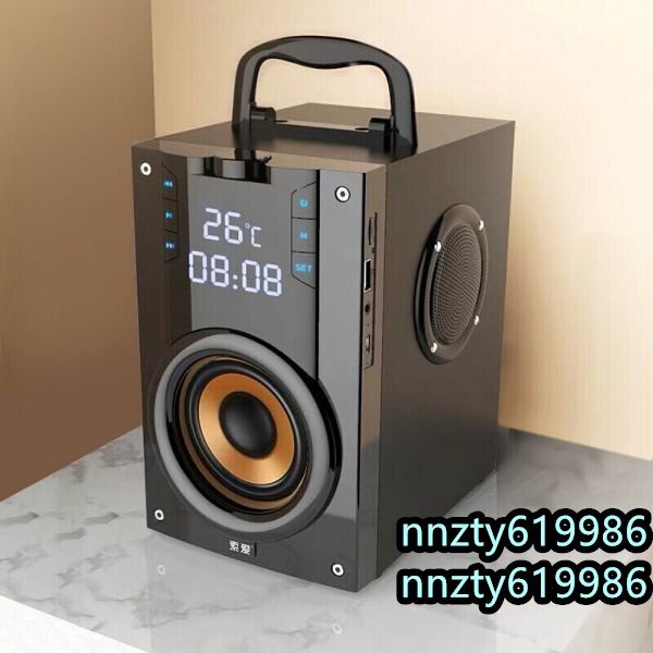 2200mAh 4.2 ワイヤレス Bluetooth スピーカー Led 3D サラウンドステレオサブウーファーのTF FM AUX　ラジオ_画像1