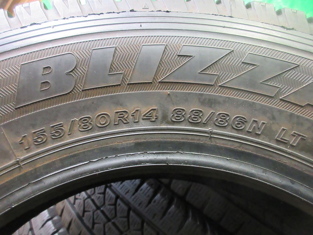 ブリヂストン ブリザック BRIDGESTONE BLIZZAK VL1 155/80R14 88/86N LT 4本 No.4554S スタッドレス 冬タイヤ_画像9