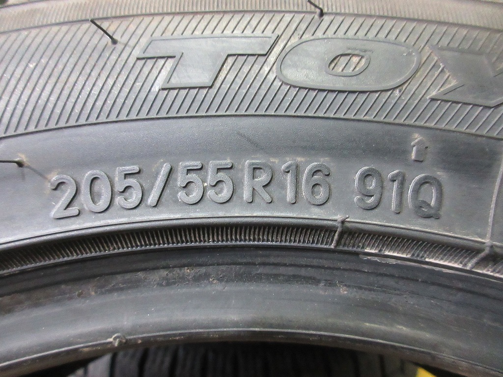 2019年製 トーヨー TOYO OBSERVE GARIT GIZ 205/55R16 4本 No.4582S スタッドレス 雪 氷 冬タイヤ 99％残溝_画像9