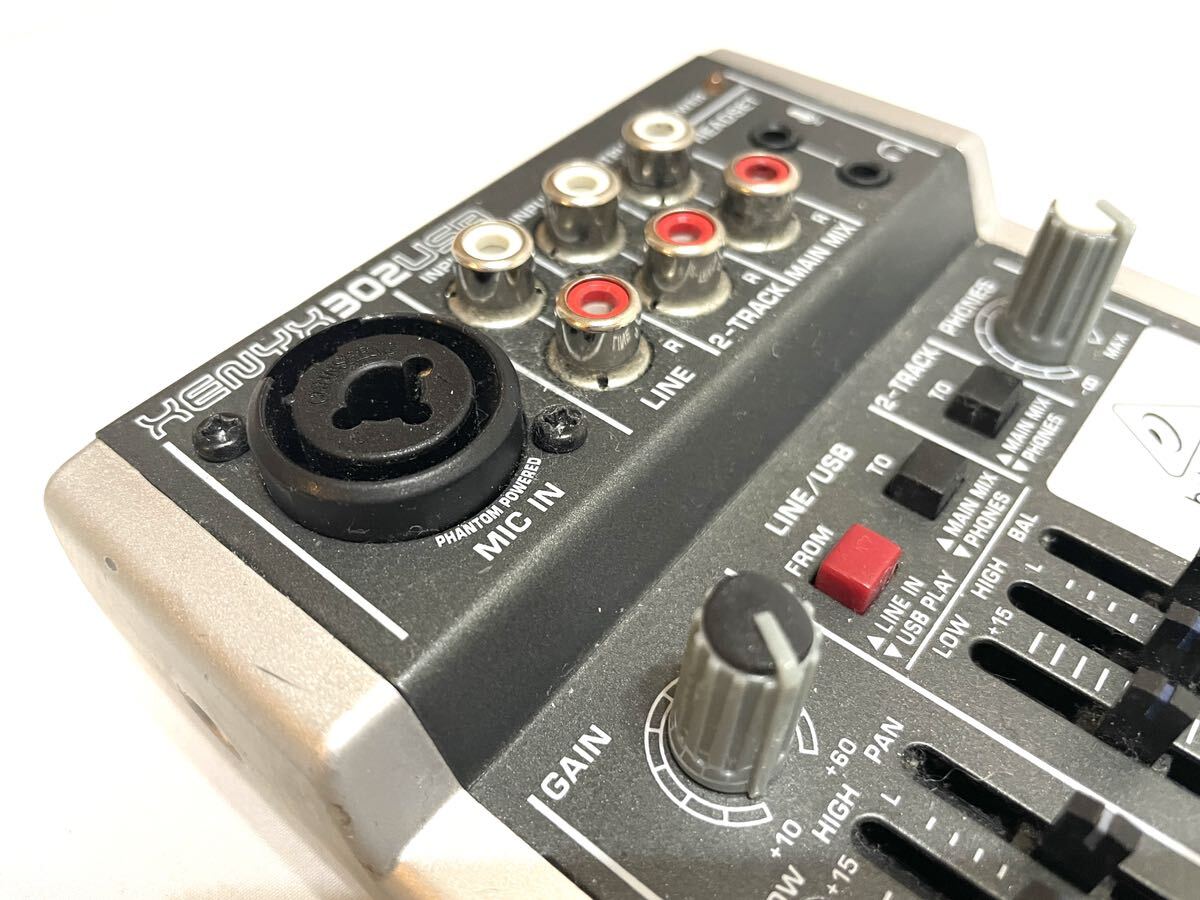 BEHRINGER ベリンガー 302USB analog mixer アナログミキサー mic マイク line ライン USB コンパクト 配信 ライバー 一部音出しOK 即有り_画像6