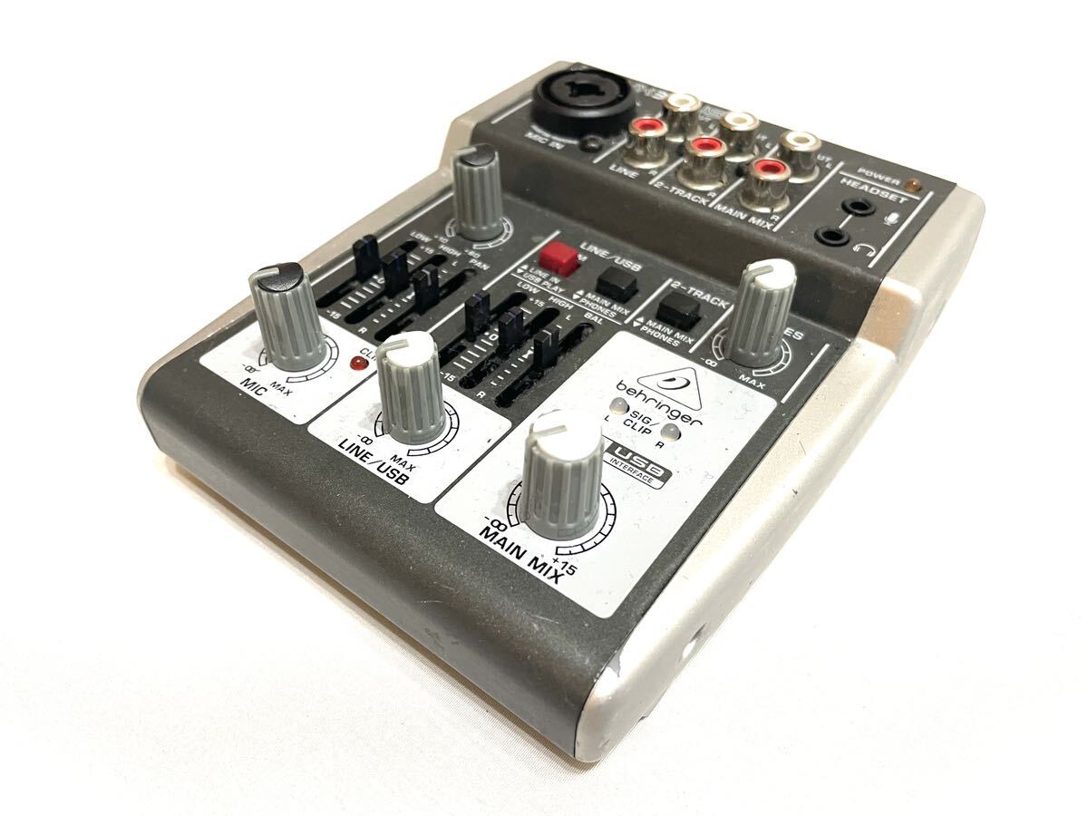 BEHRINGER ベリンガー 302USB analog mixer アナログミキサー mic マイク line ライン USB コンパクト 配信 ライバー 一部音出しOK 即有り_画像2