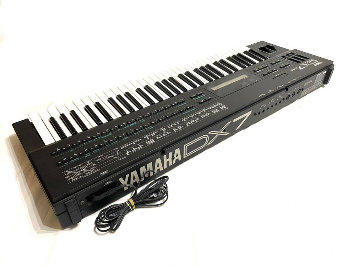 ビンテージ 稀少 YAMAHA ヤマハ DX7II-FD synthesizer シンセサイザー keyboard キーボード 譜面台 ソフトケース付き レア 即有り_画像7