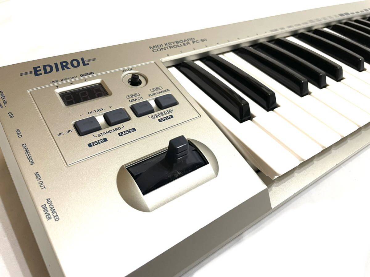 EDIROL Eddie roll Roland Roland MIDI CONTROLLER KEYBOARD controller MIDI keyboard PC-50 49 key DTM DAW sound out OK immediately equipped 
