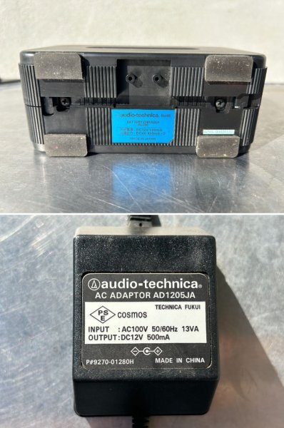 動作品 audio-technica 赤外線コードレスマイクロホン AT-CLM770T 受光器 AT-CR770 バッテリチャージャー BC700 オーディオテクニカ_画像6