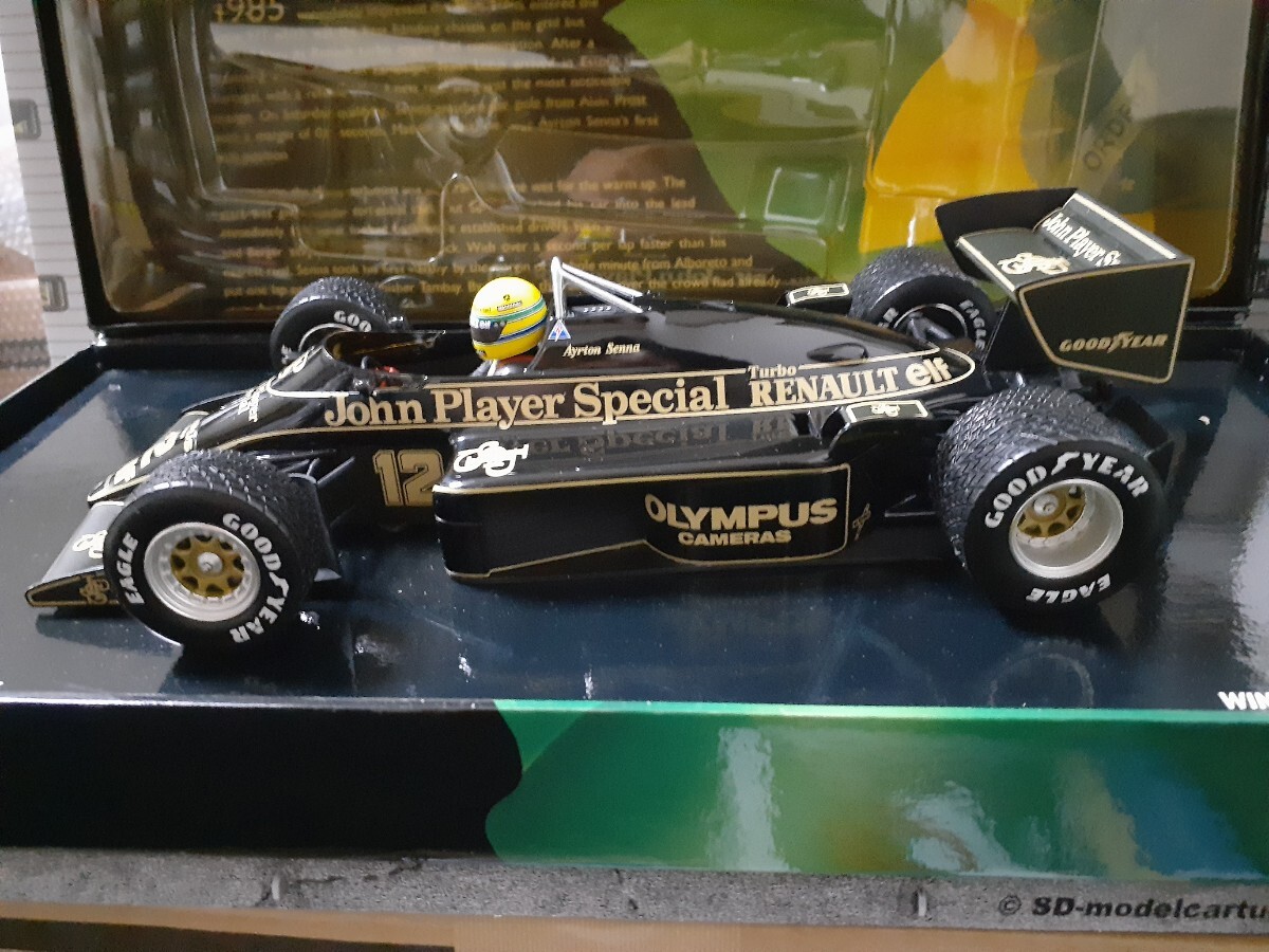 PMA ミニチャンプス 1/18 Lotus Renault 97T Ayrton Senna 1985 Winner GP Portugal 未使用品の画像4