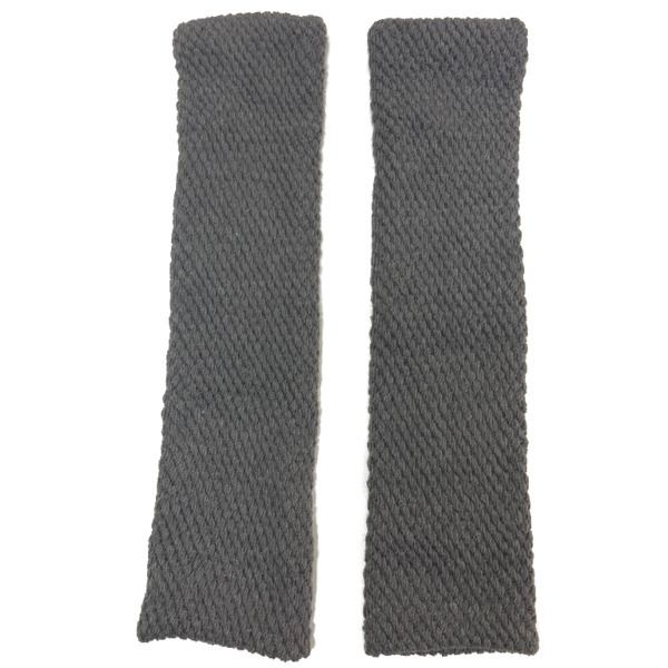  prompt decision new goods leg warmers long approximately 36cm gray silk two -ply braided good stretch .. man and woman use left right 2 point free shipping 