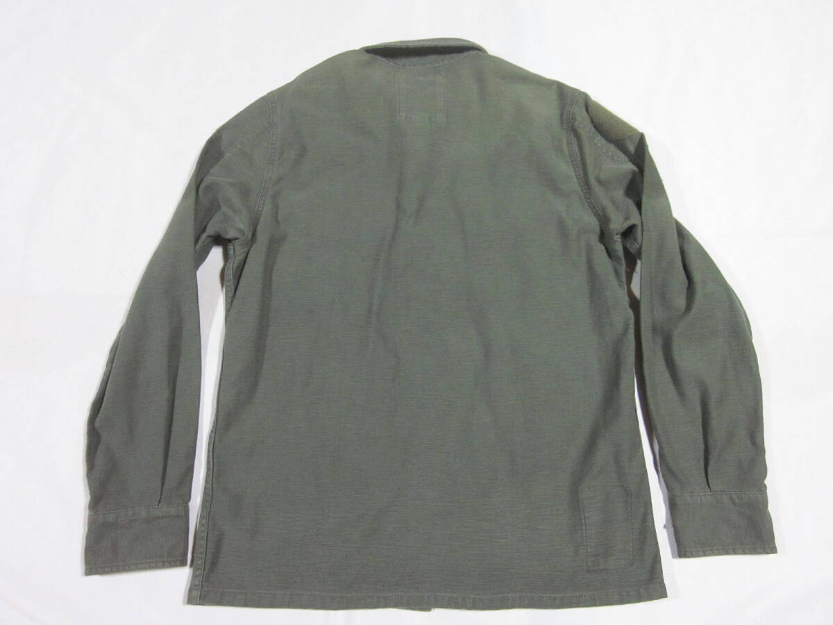 ALPHA INDUSTRIES INC アルファインダストリー ユーティリティ― 軍物 ミリタリーシャツ シャツジャケット オリーブ L エドウィンの画像5