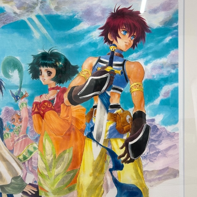 Tales of Eternia テイルズ オブ エターニア いのまたむつみ CIELO 版画 複製原画 ミクスドメディア 保証書付 直筆サイン入り 壁掛けの画像3